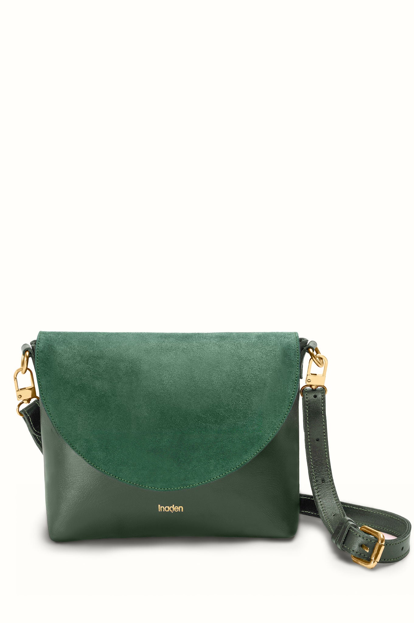 Sac Bandouliere Femme Cuir Daim Inaden Aky Mini Suede Vert