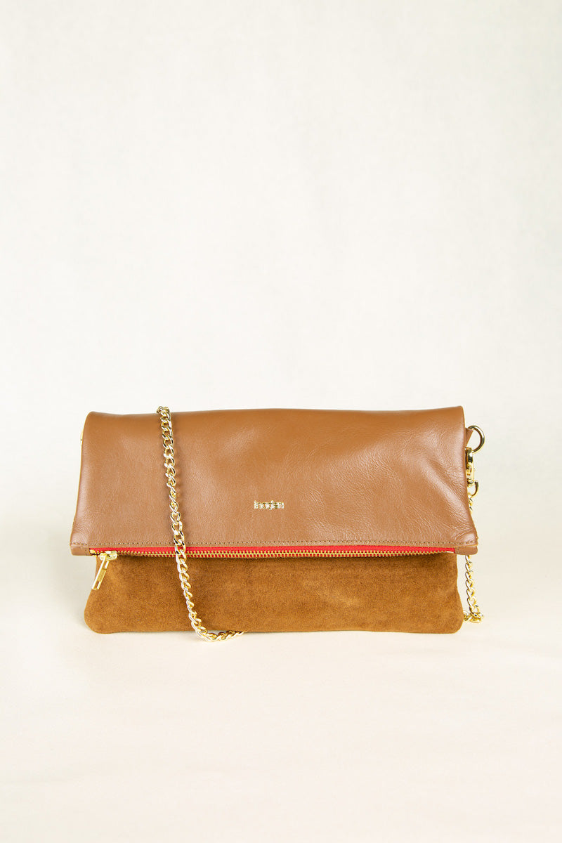 Pochette cuir camel best sale