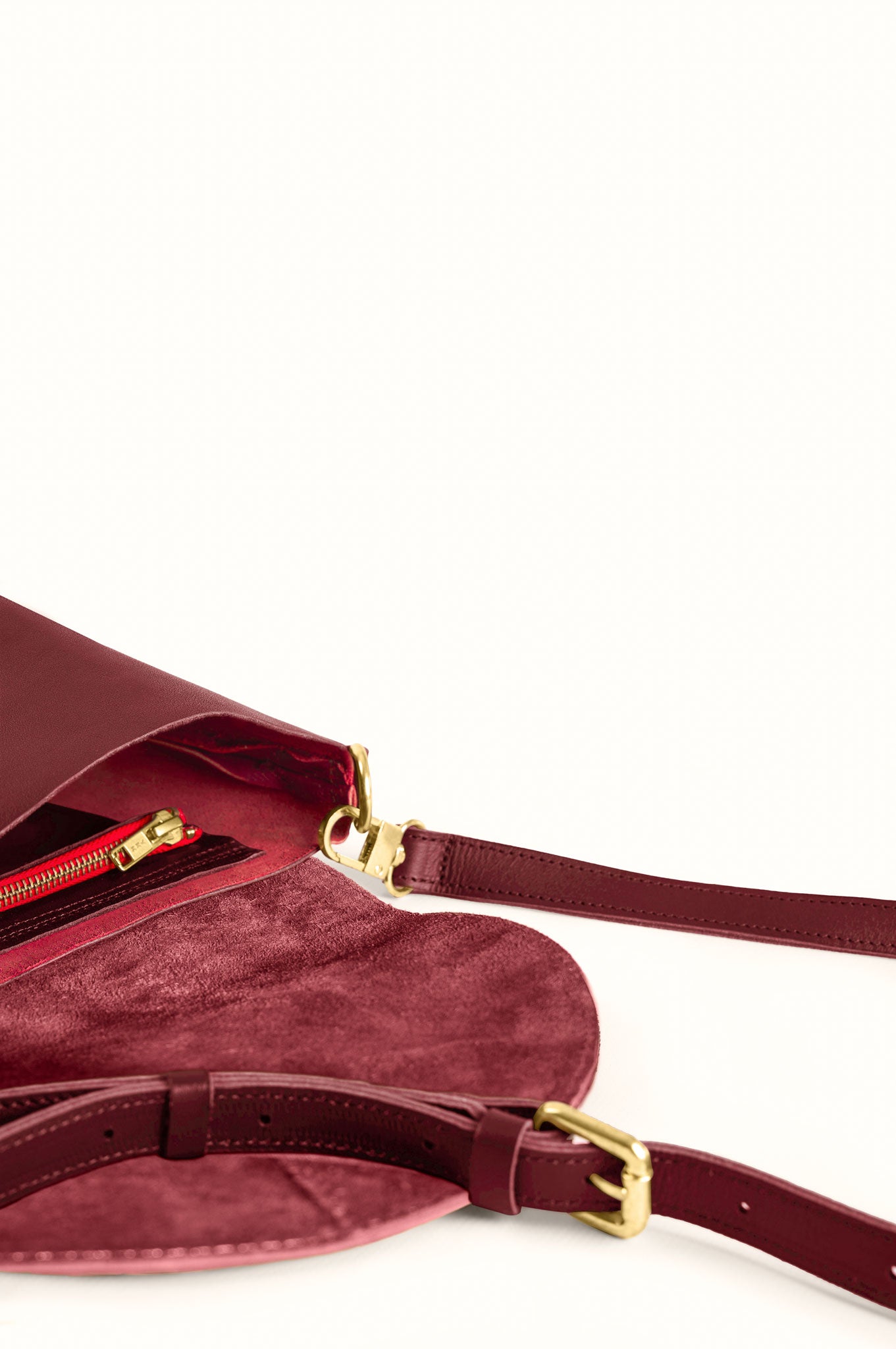 Aky Mini Suede Burgundy