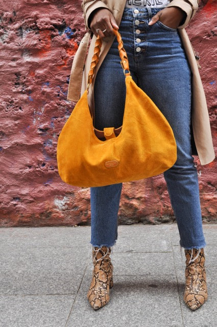 Hobo Suède Jaune