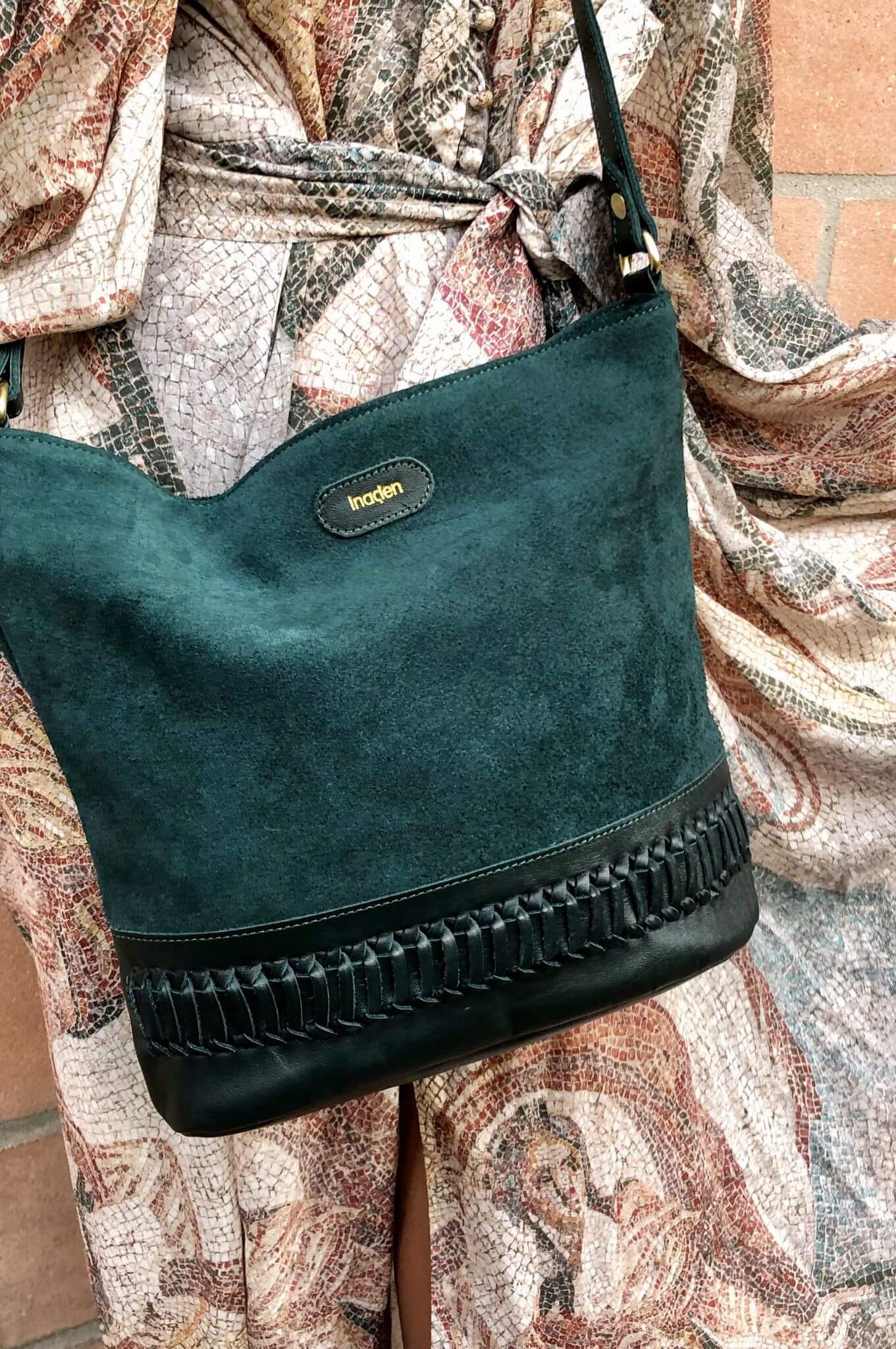 Sac Sofia Suède Vert